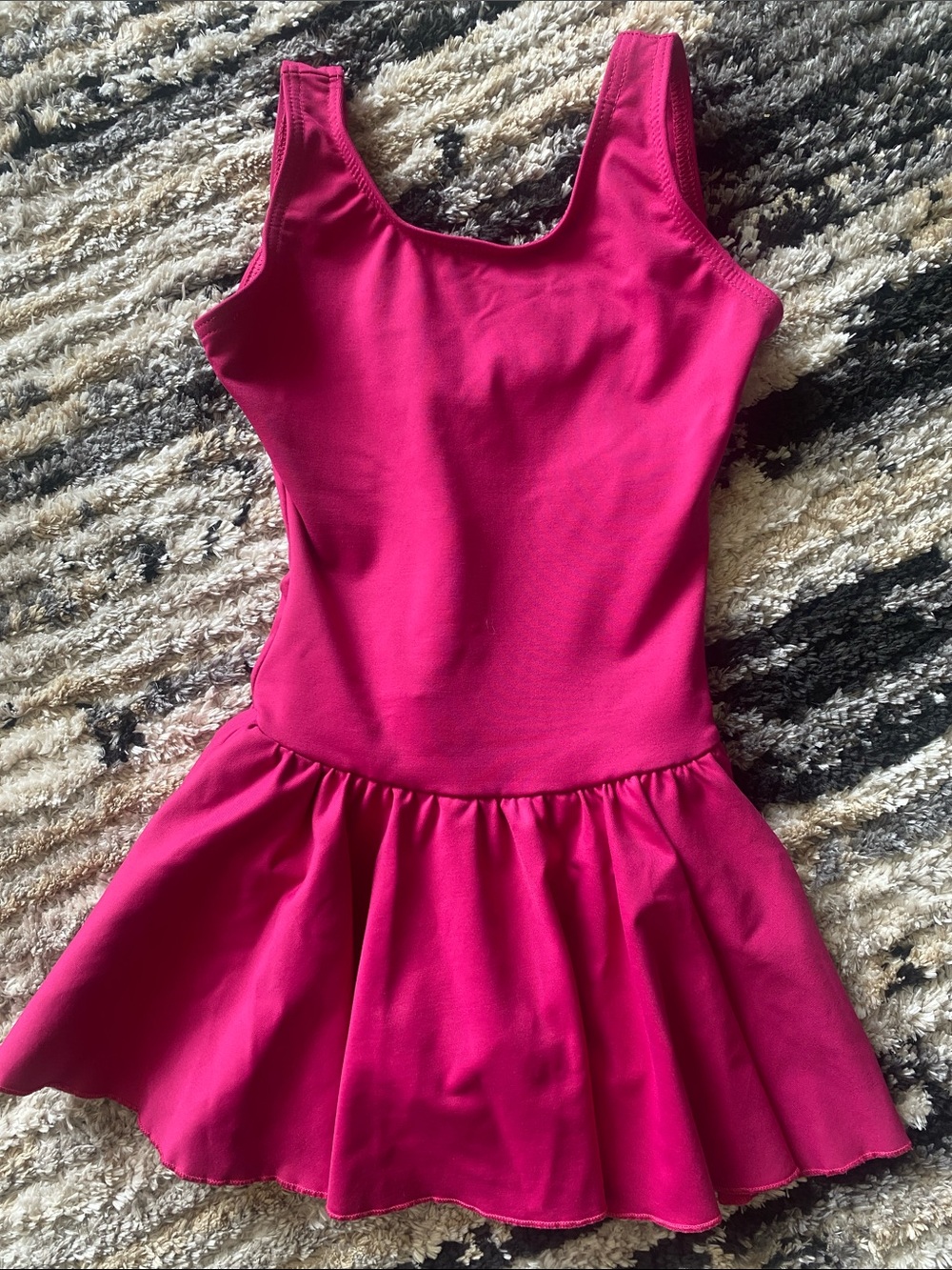 Capezio Hot Pink Tank Leotard Dress with Skirt